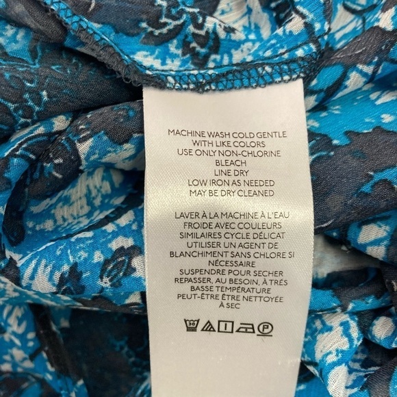 Anthropologie Sheer Print Peasant Blouse - Picture 11 of 14